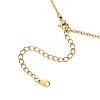 3Pcs 3 Styles Flower Alloy Enamel Pendant 304 Stainless Steel Cable Chain Necklaces for Women NJEW-JN05551-6