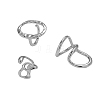 Minimalist Irregular Fashion Alloy Cuff Rings Sets SE5732-4