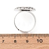 Vintage Adjustable Iron Finger Ring Components Alloy Cabochon Bezel Settings PALLOY-Q300-25AS-NR-4