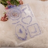 Geometric Transparent Clear Silicone Stamp/Seal SCRA-PW0009-03-2