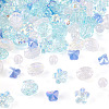 100Pcs 5 Styles Electroplate Transparent Glass Beads EGLA-TA0013-35A-3