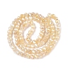 Dyed Crackle Imitation Jade Glass Beads Strands EGLA-Q131-02A-01-2