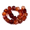 Natural Red Agate Beads Strands G-T138-40-2