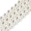 Baking Paint Electroplate Transparent Glass Beads Strands EGLA-Q136-03A-01-1