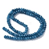 Dyed Natural Malaysia Jade Rondelle Beads Strands X-G-E316-2x4mm-54-4