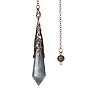 Natural Labradorite Dowsing Pendulum Big Pendants PW-WGF0B2B-11-1