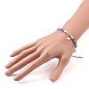Brass Star Charm Bracelet & Necklace SJEW-JS01268-11