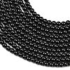 Natural Black Spinel Round Bead Strands G-A130-3mm-32A-5