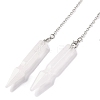 Natural Quartz Crystal Pointed Dowsing Pendulums G-Q184-04E-P-1