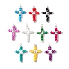 Glass Seed Beads Pendants PALLOY-MZ00379-1