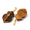 Natural Tiger Eye Pendants G-P628-05G-02-2