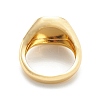Brass Signet Ring for Women RJEW-E058-01G-06-3