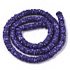 Handmade Polymer Clay Bead Strands CLAY-S094-6mm-B02-2