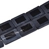 Dyed & Heated Natural  Black Agate Beads Strands G-T144-25B-02-4