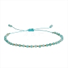 Natural Amazonite Beads Braided Bead Bracelets for Women AI9762-1-1