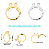 160Pcs 2 Colors Brass Leverback Earring Findings KK-FH0002-92-5