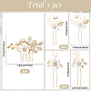 Plastic and Resin and Iron Hairpin Set OHAR-WH20020-04A-2
