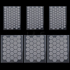 8Pcs 2 Styles PEVA Rubber Anti-Slip Hexagonal Phone Grip Tape Stickers for Phones AJEW-SP0002-64B-01-7