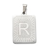 Non-Tarnish 304 Stainless Steel Pendants STAS-K216-48R-P-1