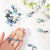 Gorgecraft 12Pcs 4 Style Star Heart Flower #5 Alloy Zipper Sliders FIND-GF0006-30-3