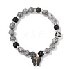 Natual Quartz Crystal Beads Stretch Bracelets for Women CR9776-3-1