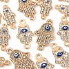 40Pcs 4 Style Alloy Rhinestone Links/Connectors ALRI-LS0001-01-4