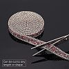 Glitter Hotfix Rhinestone(Hot Melt Adhesive On The Back) OCOR-WH0058-06-3