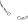 304 Stainless Steel Rolo Chain Slider Bracelet Makings AJEW-JB01254-02-2