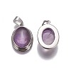 Natural Amethyst Pendants KK-I634-02P-08-3