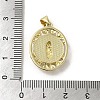 Brass Pave Shell Pendants KK-I708-16J-G-3