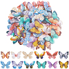 60Pcs 12 Styles 3D Gauze Butterfly Ornament Accessories FIND-SP0020-64D-1