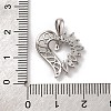 Brass Micro Pave Cubic Zirconia Pendants KK-U033-13P-01-3