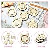 6Pcs 6 Styles Animal Theme Wood Single Bracelet Display Trays ST-CJ0022-03-3