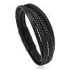 Minimalist Braided Leather Magnetic Clasp Bracelet for Men - Retro and Trendy Design ST3470317-2