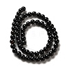 Natural Black Onyx Beads Strands G-G390-6mm-01-4