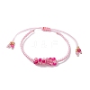 Dyed Natural Agate Beaded Braided Bead Bracelets BJEW-MZ00253-05-2