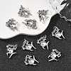 SHEGRACE Brass Colorful Cubic Zirconia Charms XGRQ3P154-591P-4