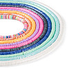 10 Strands 10 Colors Handmade Polymer Clay Beads Strands CLAY-TA0001-20-2