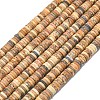 Natural Picture Jasper Beads Strands G-P575-B30-6x1mm-2