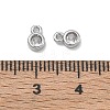 Brass Micro Pave Clear Cubic Zirconia Charms CU-CBA91C0-05P-3