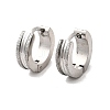 304 Stainless Steel Hoop Earrings EJEW-L302-03D-P-5