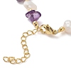 Natural Amethyst Chip Beaded Bracelets for Women BJEW-F478-02D-3