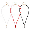 6Pcs 3 Colors 3MM Nylon Braided Cord Necklace Making AJEW-TA00058-1
