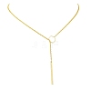 Brass Lariat Necklaces NJEW-JN05015-1