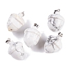 Natural Howlite Pendants G-Q172-08P-05-1