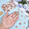 100Pcs Natural Shell Buttons BUTT-ME0001-24B-3