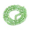 Electroplate Opaque Glass Beads Strands GLAA-N022-4mm-16-3