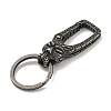Tibetan Style 316 Surgical Stainless Steel Fittings with 304 Stainless Steel Key Ring FIND-Q101-07AS-02-2