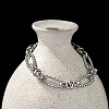 304 Stainless Steel Figaro Link Chain Bracelets for Women Men BJEW-F488-06P-3