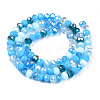 Electroplate Glass Beads Strands X-EGLA-N002-12E-2